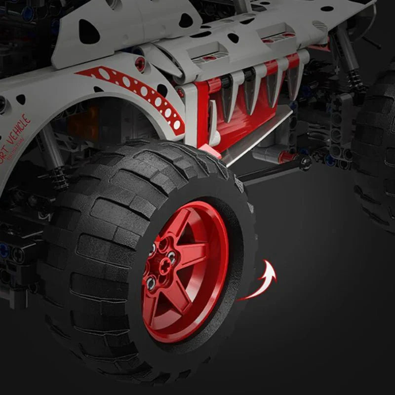 MOYU MY88006 - Dalmatian Monster Truck - vue 7 | Power Blockz