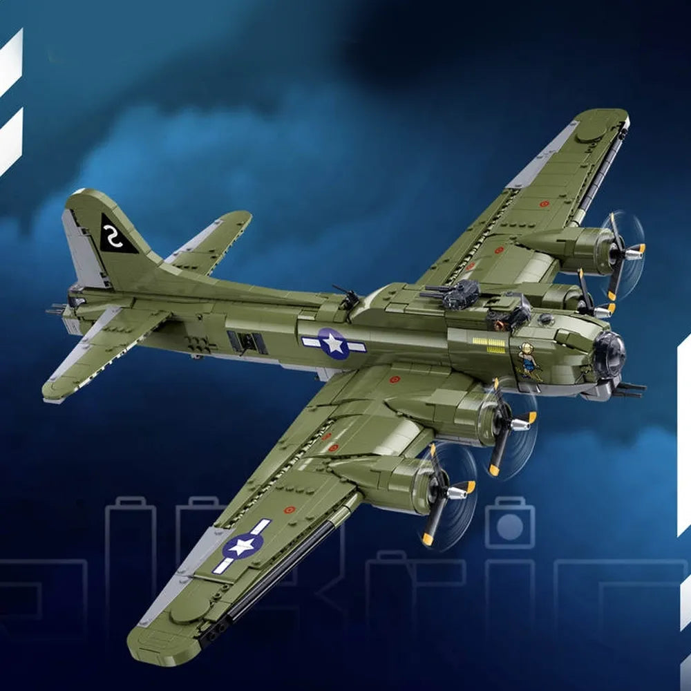 Sluban M38-B1367 - B-17GS Flying Fortress - vue 3 | Power Blockz