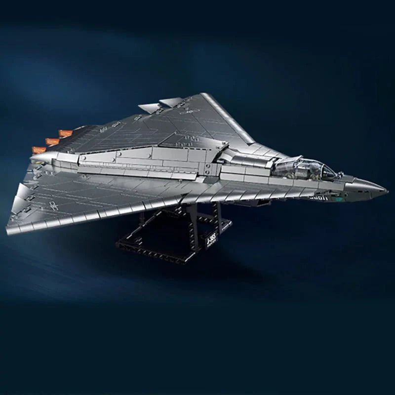 Sluban M38-B1569 - Triple-Engine Jet Fighter - vue 5 | Power Blockz