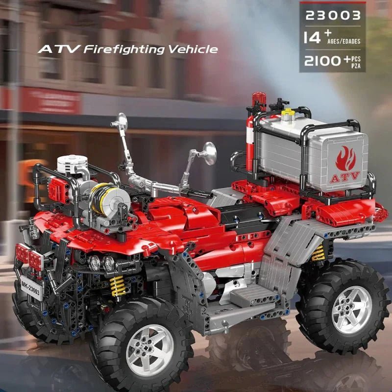 Mould King 23003 - ATV Fire Rescue Unit - vue 6 | Power Blockz