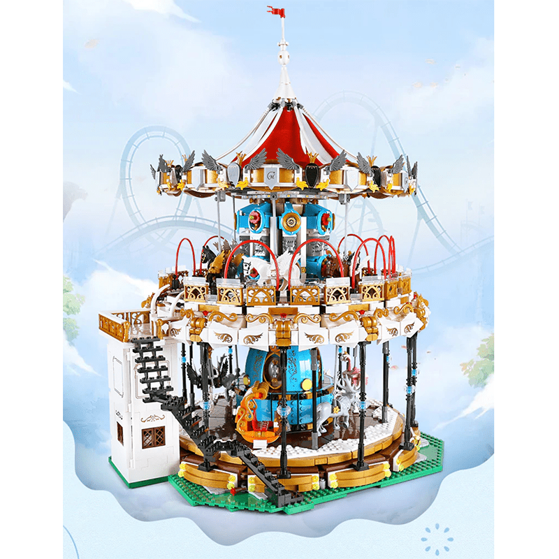 Mould King 11011 - Motorised Merry Go Round - vue 4 | Power Blockz