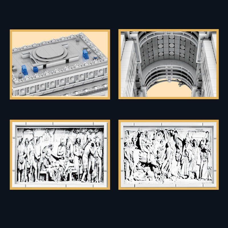 Reobrix 66024 - Arc de Triomphe - vue 8 | Power Blockz