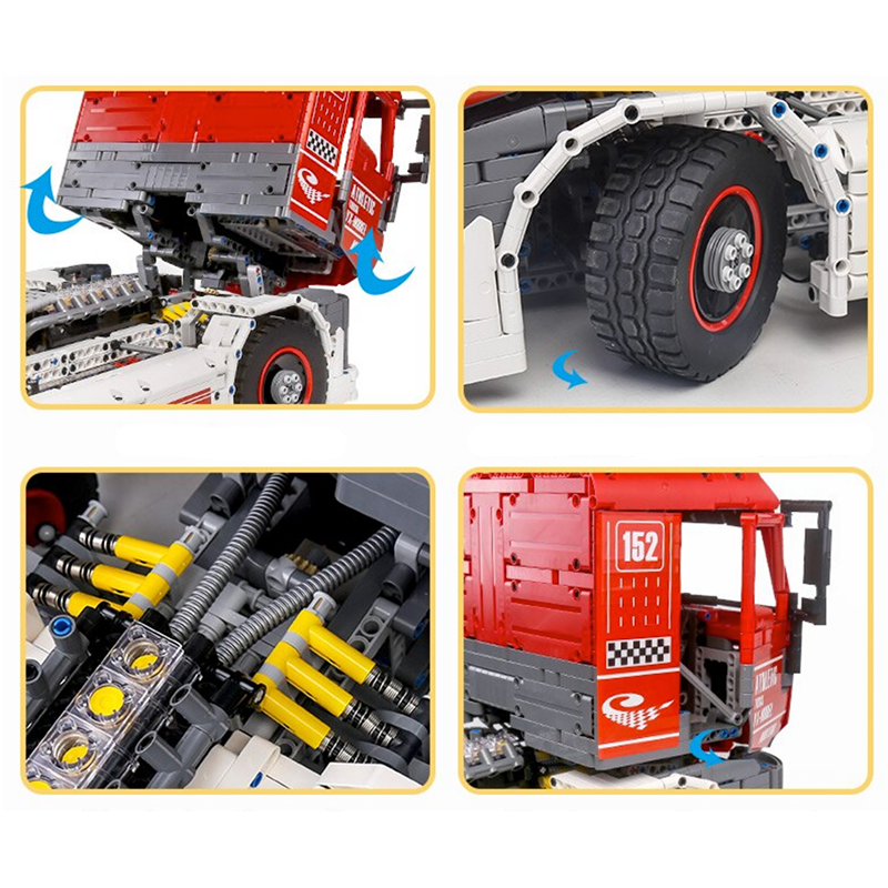 Mould King 13152 - Race Truck Remote Control - vue 9 | Power Blockz