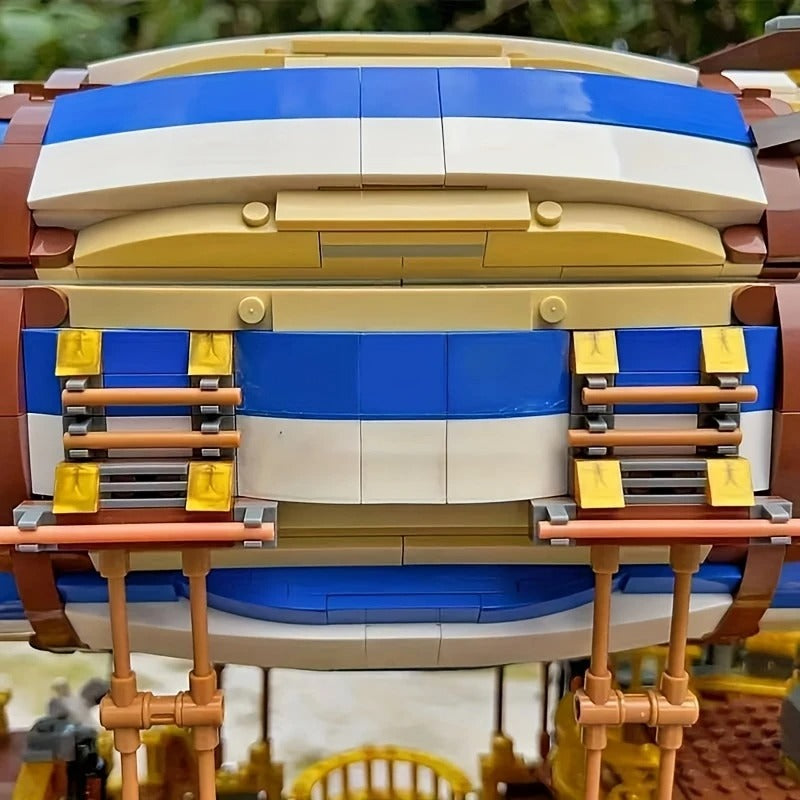 Jiestar JJ9126 - SteamPunk Airship - vue 14 | Power Blockz