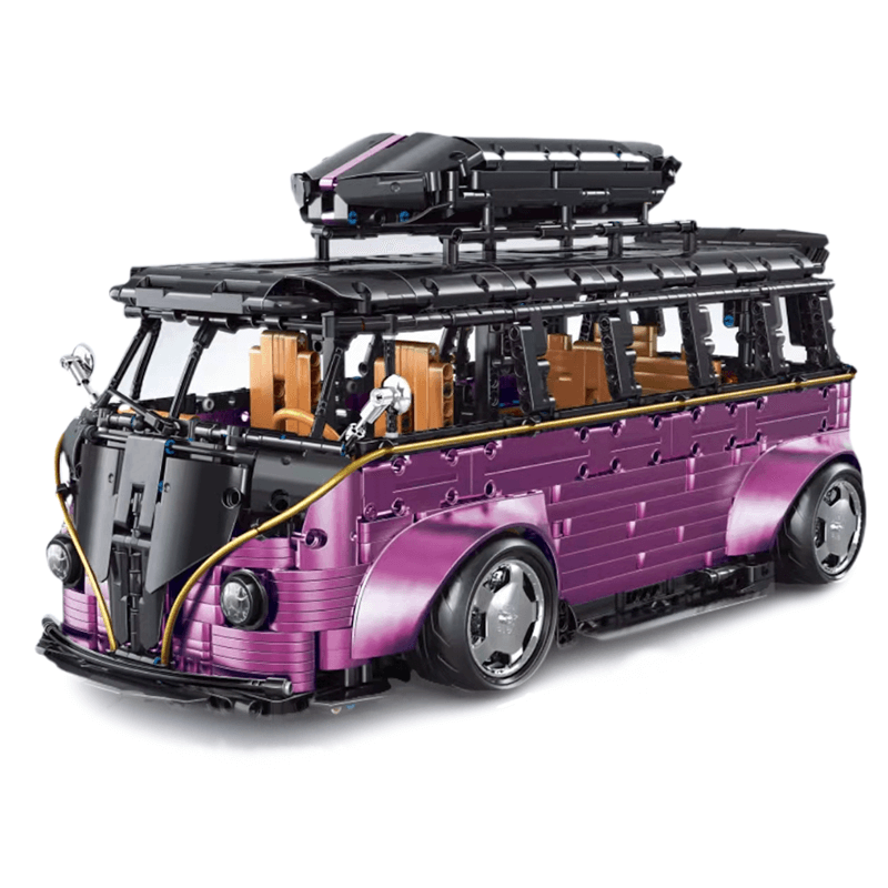 TGL T5022P - Static Version - Purple - Stanced VW Retro Camper Van | Power Blockz