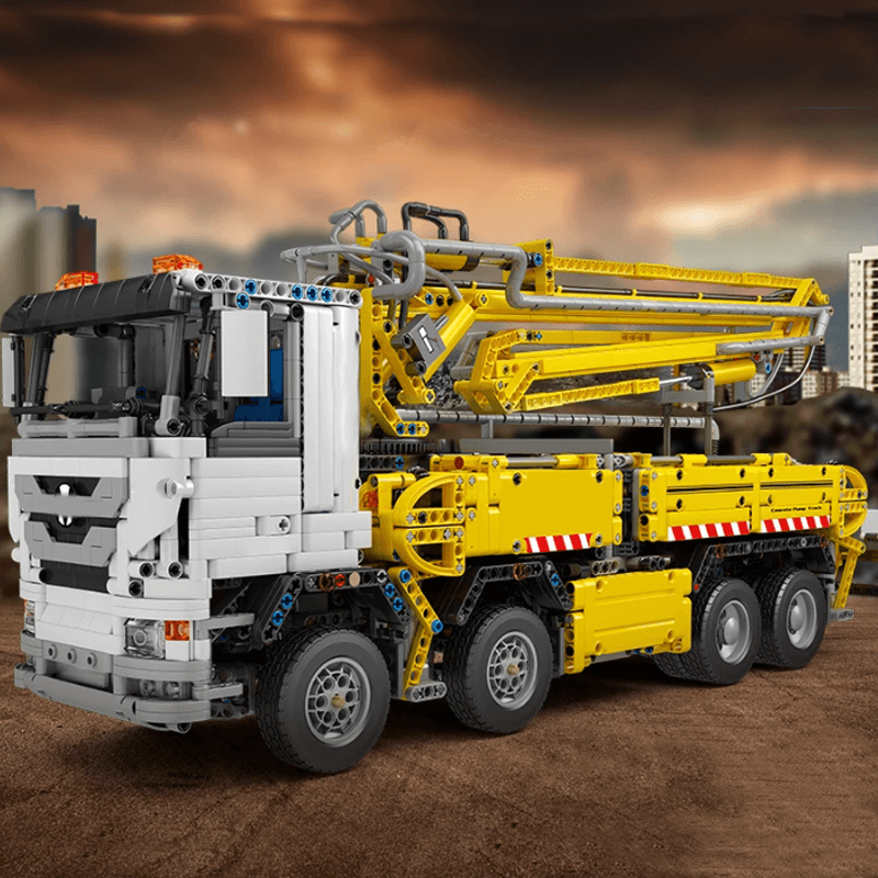 Mould King 19003 - Industrial Pneumatic Concrete Pump - vue 3 | Power Blockz