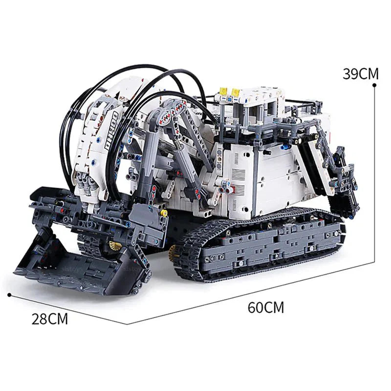 Mould King 17077 - RC Heavy-Duty Wheel Loader - vue 2 | Power Blockz