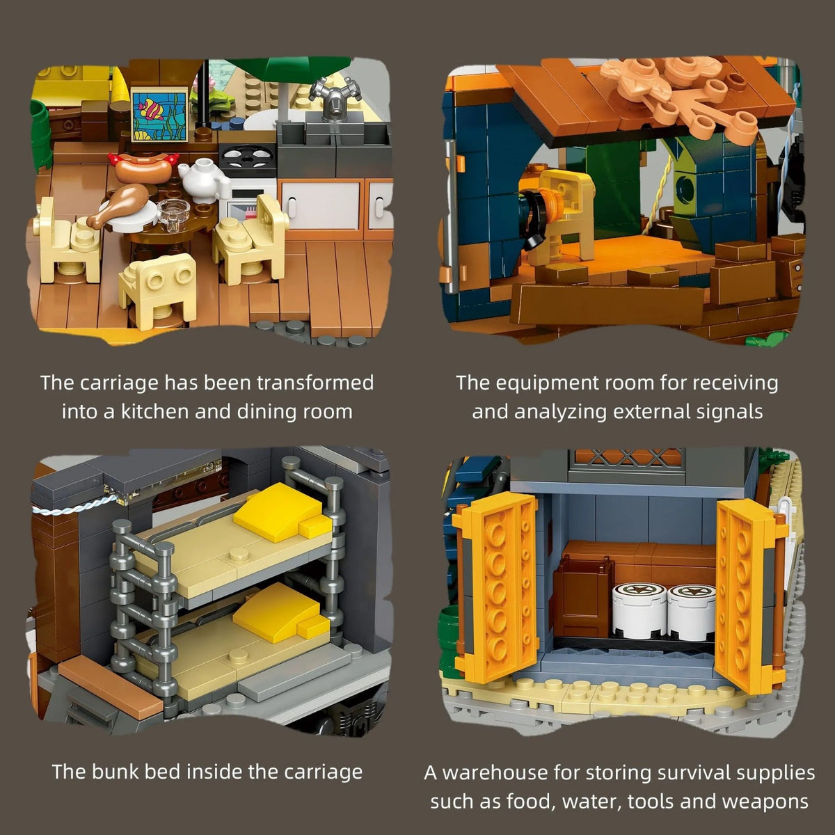 JIESTAR 59167 - Train Park Modular Buildings - vue 5 | Power Blockz