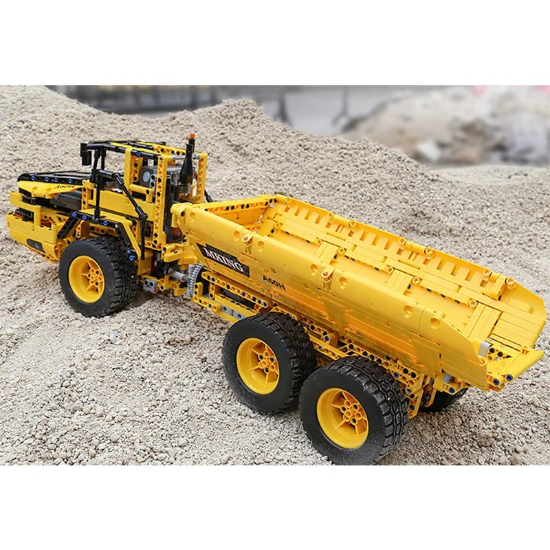 Mould King 17010S - RC Articulated Dump Truck - vue 7 | Power Blockz