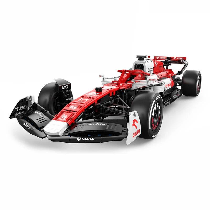 Rastar 94400 - Static Version - Official 2022 Alfa Romeo F1 - vue 12 | Power Blockz