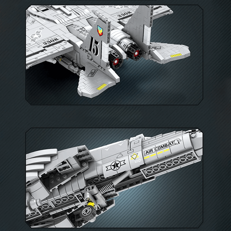 Reobrix 33034 - F-15 Strike Eagle - vue 4 | Power Blockz