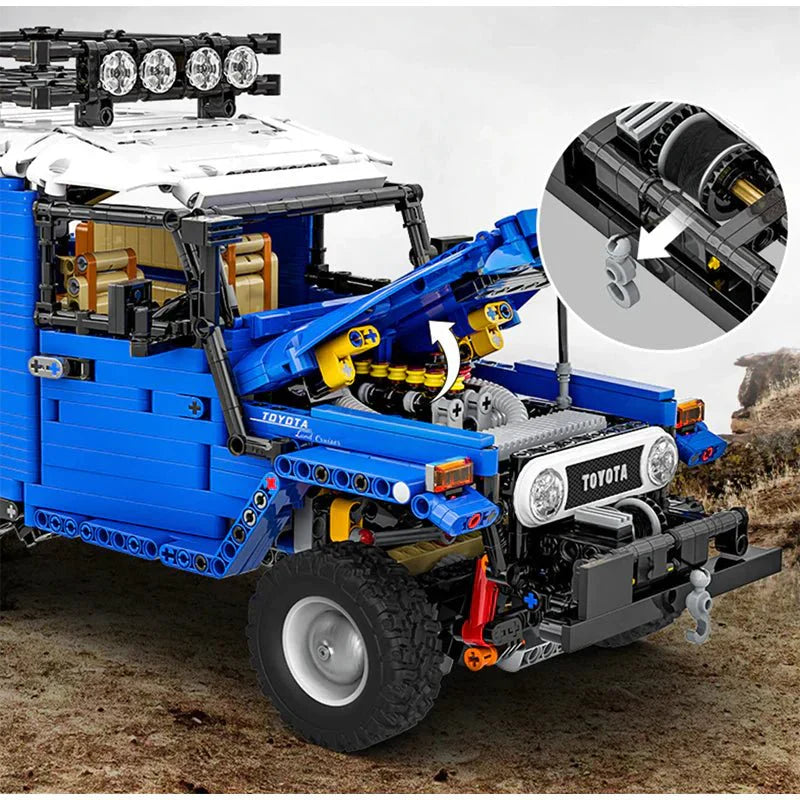 Happy Build YC-QC012 - Classic Land Cruiser FJ40 Off-Road 4x4 - vue 6 | Power Blockz