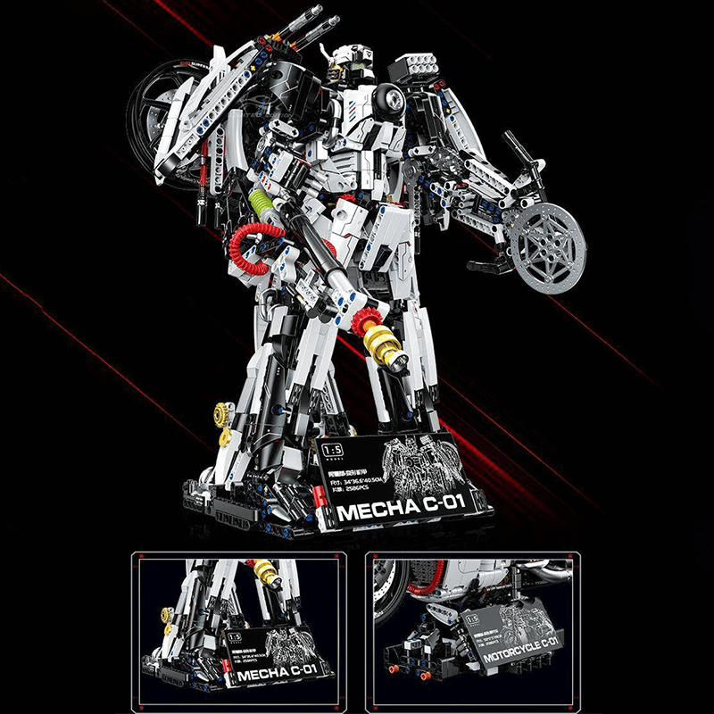 Guly 60520 - Cyberpunk Mecha Sport Bike - vue 2 | Power Blockz