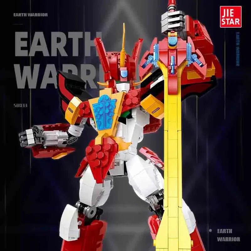 Super Hero Mecha Earth Warrior Bricks Toy - Super Hero Mecha Earth Warrior Bricks Toy - vue 3 | Power Blockz