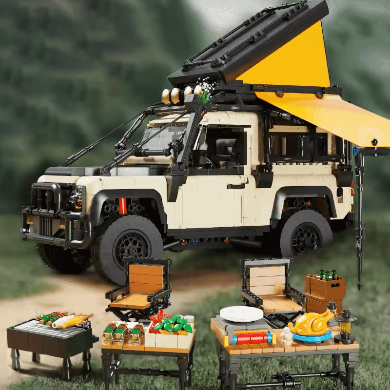 NEXUX D8101 - British All-Terrain Defender 4x4 - vue 3 | Power Blockz