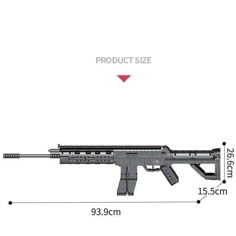 Sembo 702991 - Heavy Duty SMG Combat - vue 4 | Power Blockz