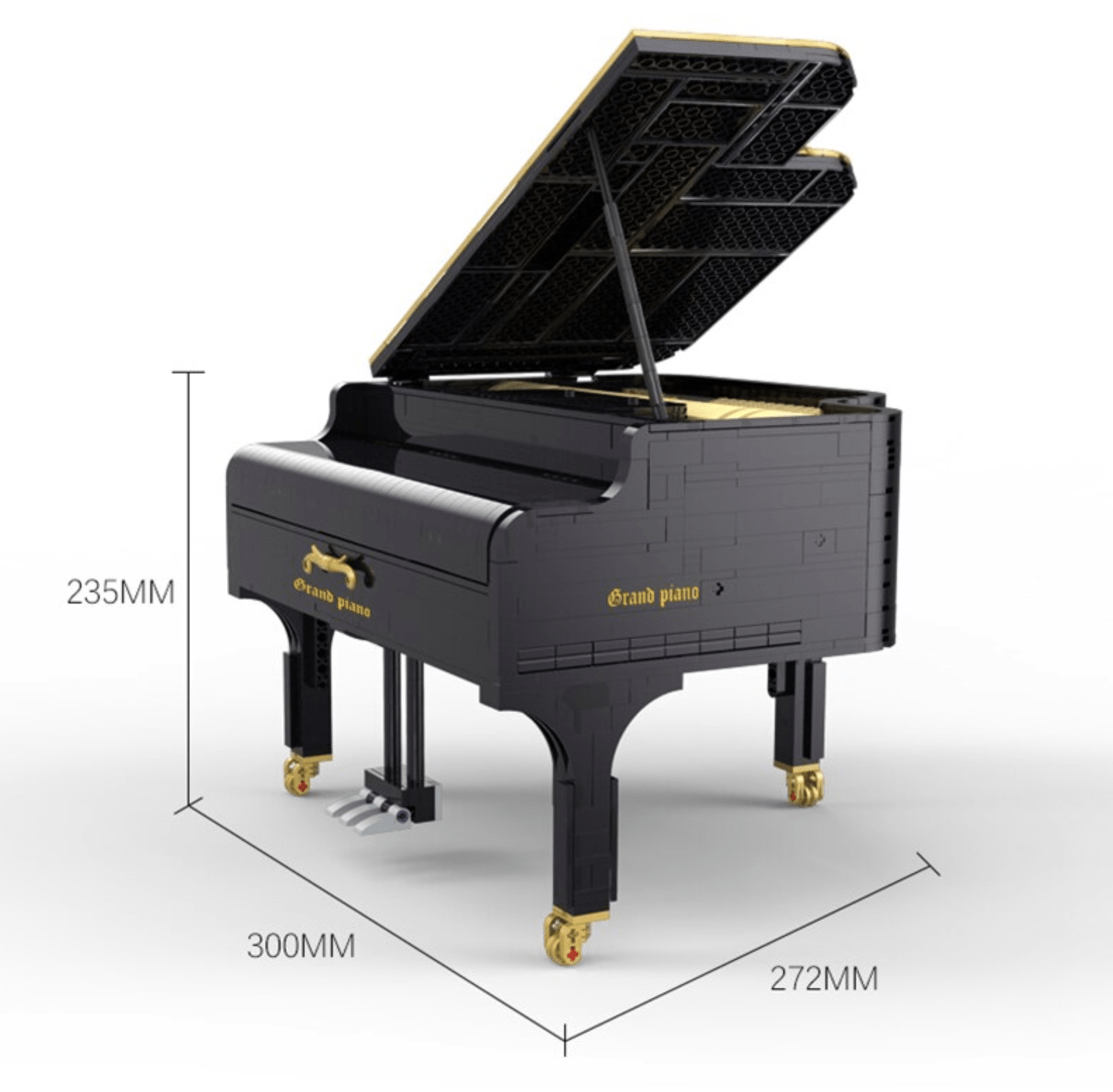 Happy Build xqgq-01 - Self Playing Grand Piano - vue 4 | Power Blockz