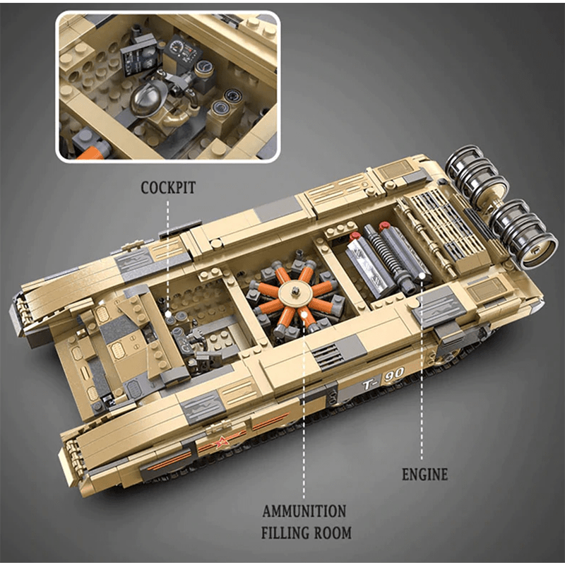 CaDa C61003 - Remote Controlled Tank - vue 3 | Power Blockz