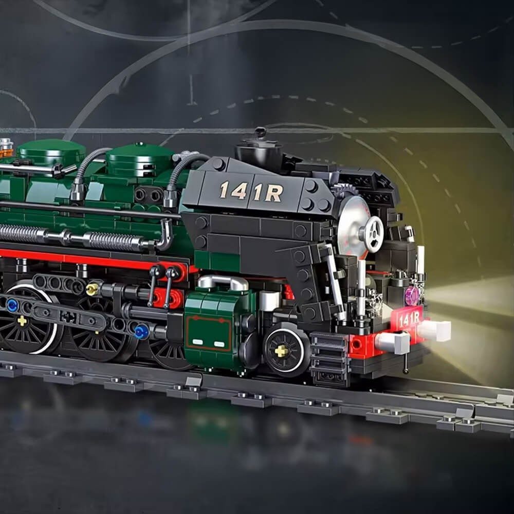 Jiestar 59098 - 141 R French Steam Locomotive - vue 6 | Power Blockz