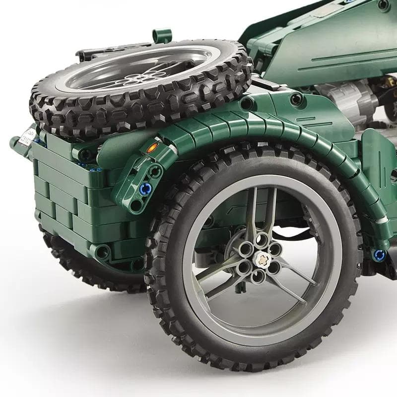 CaDa C51021W - WWII Military Motorcycle - vue 2 | Power Blockz