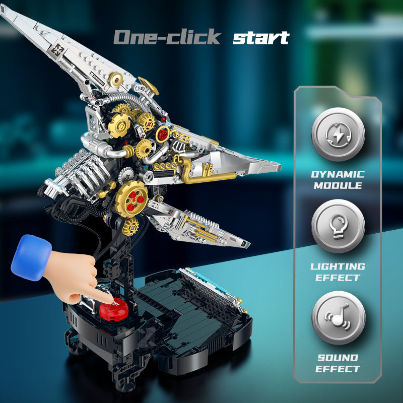 Xinzhuan XZ0007 - Cyber Pterosaurs Head - vue 8 | Power Blockz