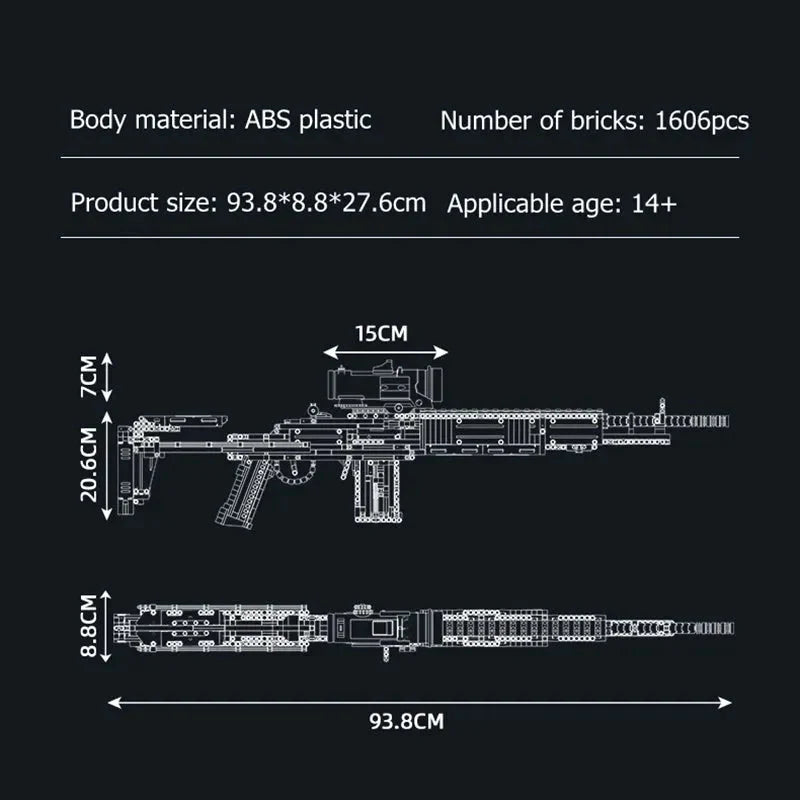 Mould King 14026 - Military MK14 Battle - vue 9 | Power Blockz