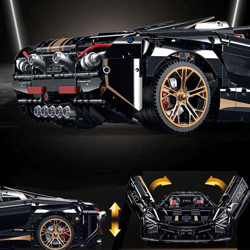 Guly 10625 - Static Version - Black V8 720s Spider Supercar - vue 3 | Power Blockz