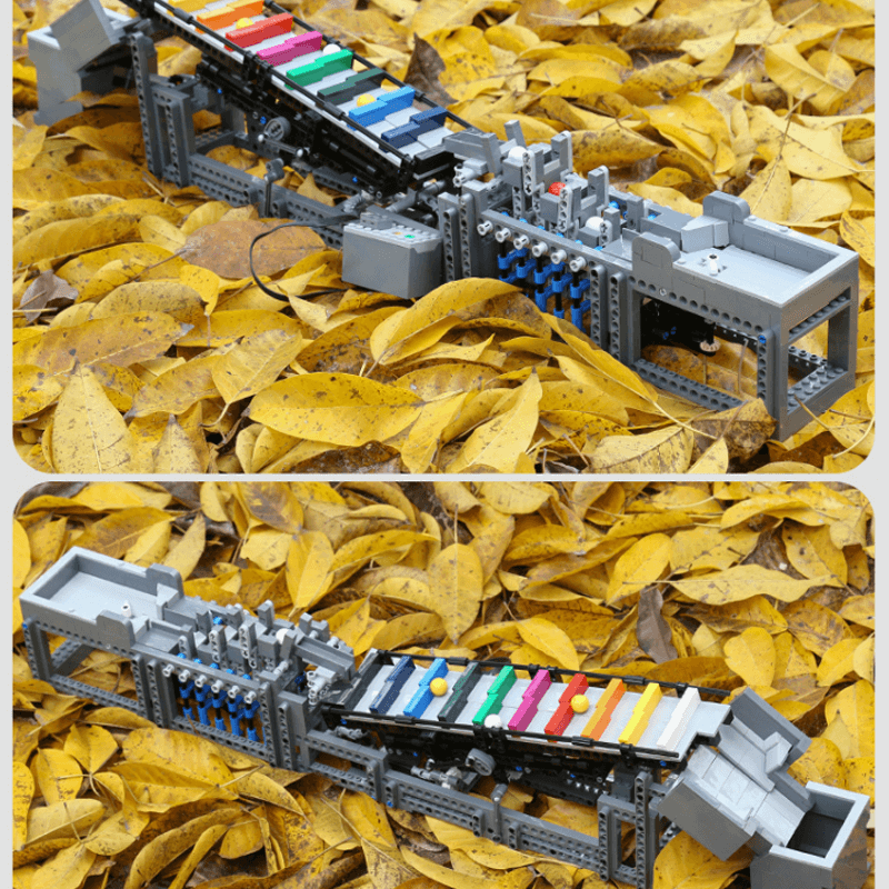 Mould King 26009 - Motorised Rainbow Ladder GBC - vue 4 | Power Blockz