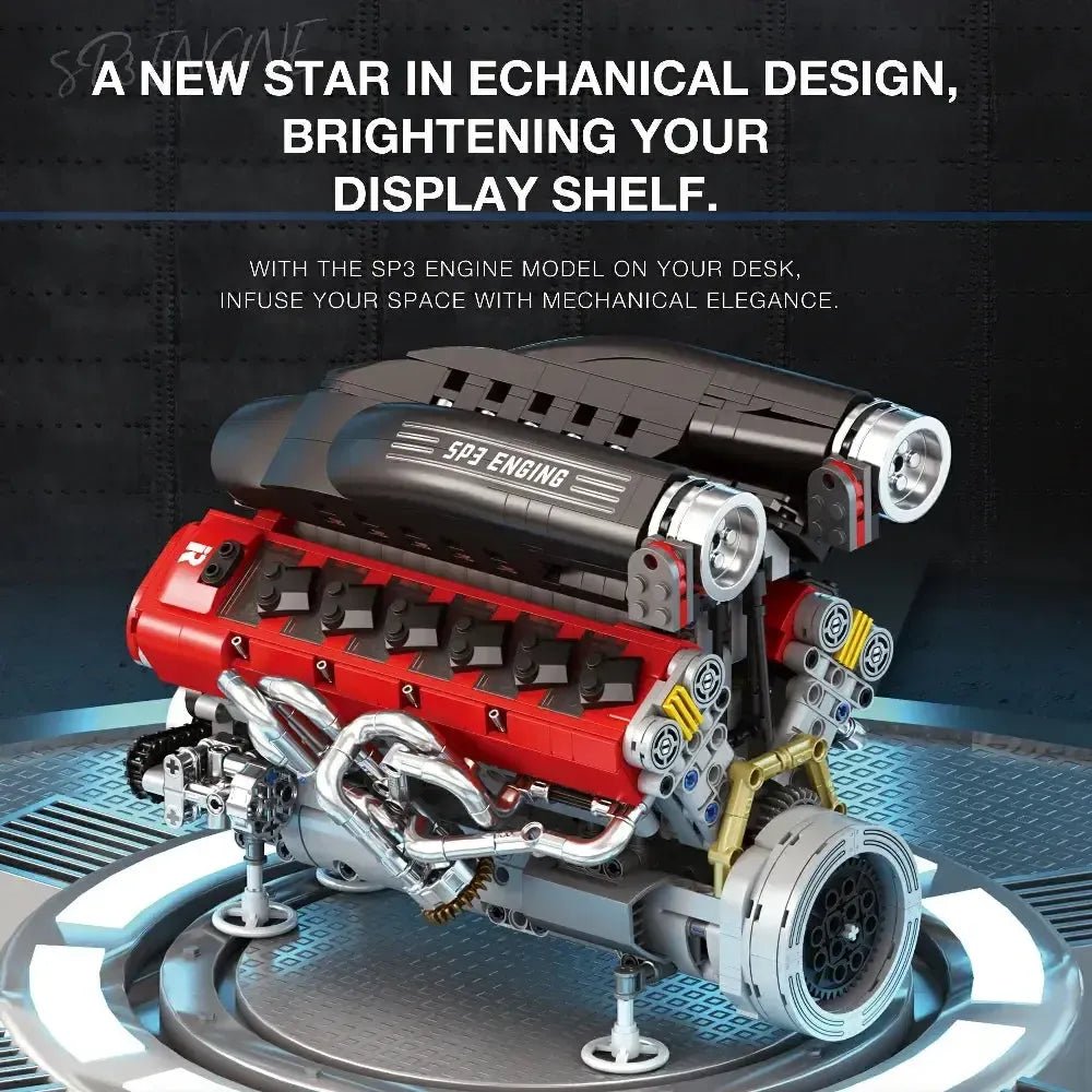 Reobrix 33016 - Italian V12 6.5 SP3 Engine - vue 3 | Power Blockz