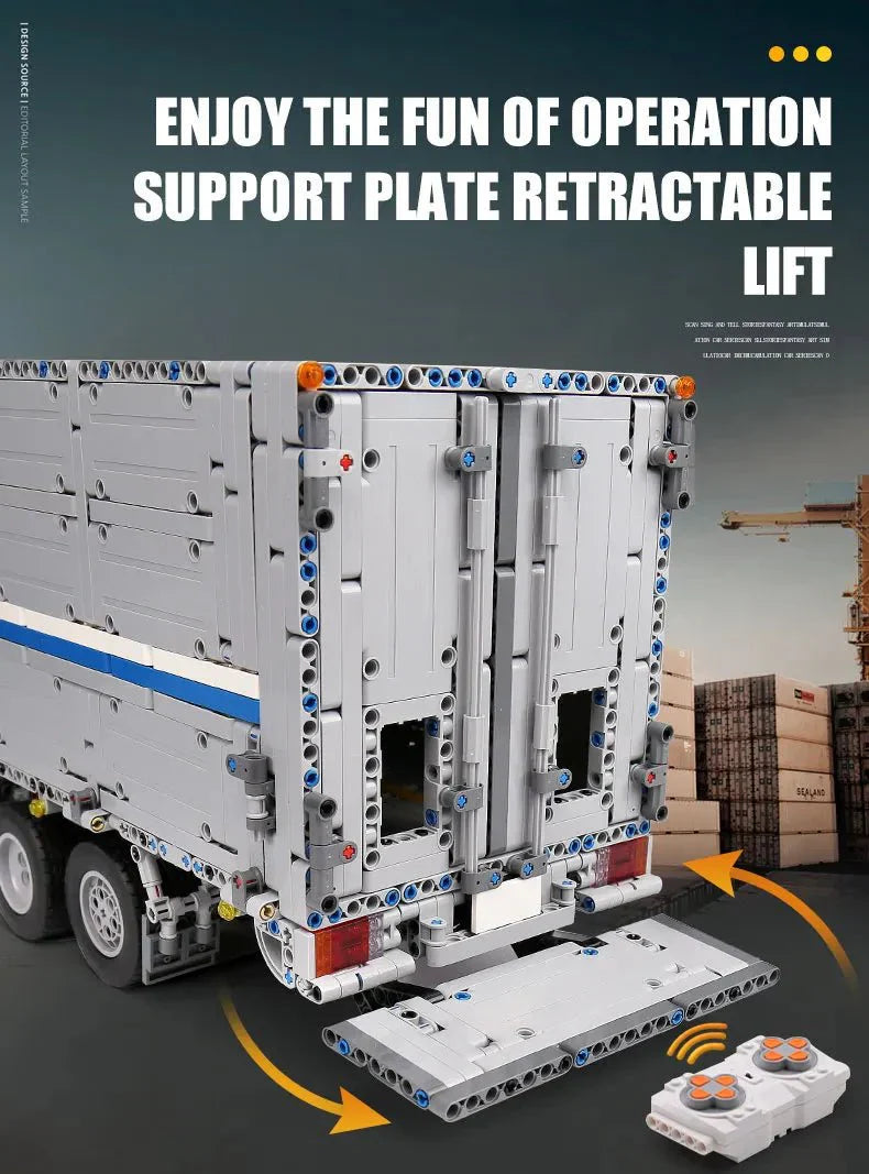 Mould King 13139 - RC Wing-Body Cargo Truck - vue 11 | Power Blockz