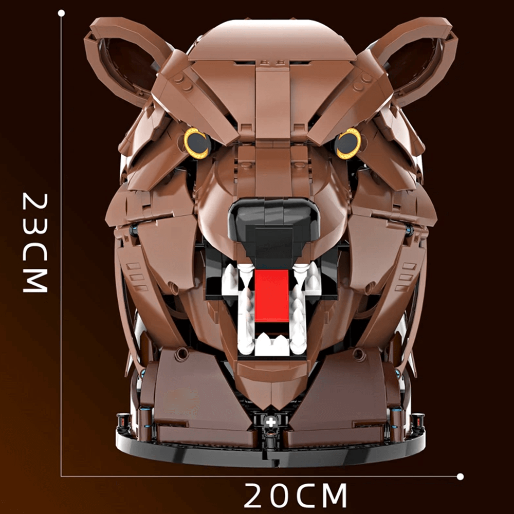 DK 5031 - Decorative Bear Head - vue 3 | Power Blockz