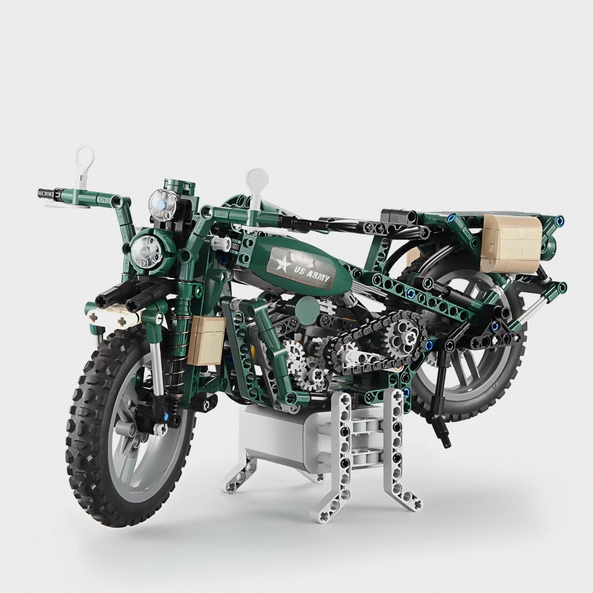 CaDA C51022 - WWII Military Motorcycle - vue 3 | Power Blockz