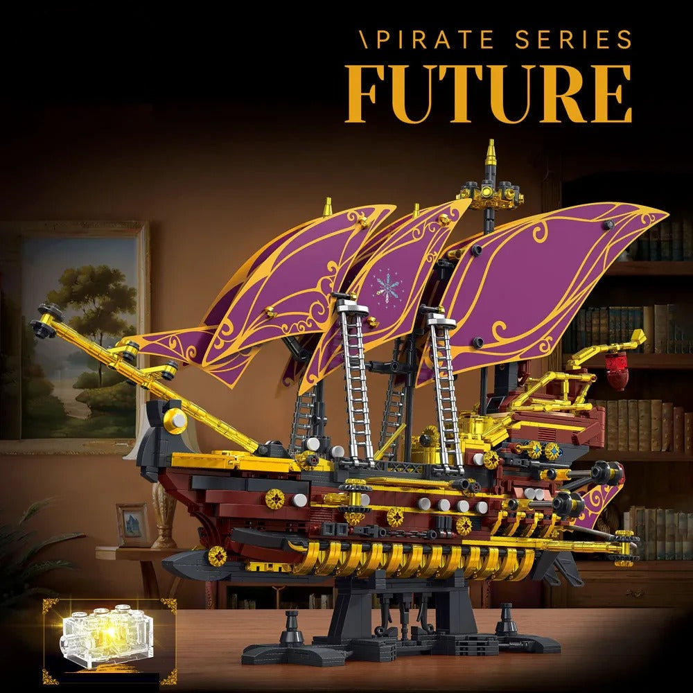 TGL 2148 - Steampunk Pirate Ship - vue 3 | Power Blockz