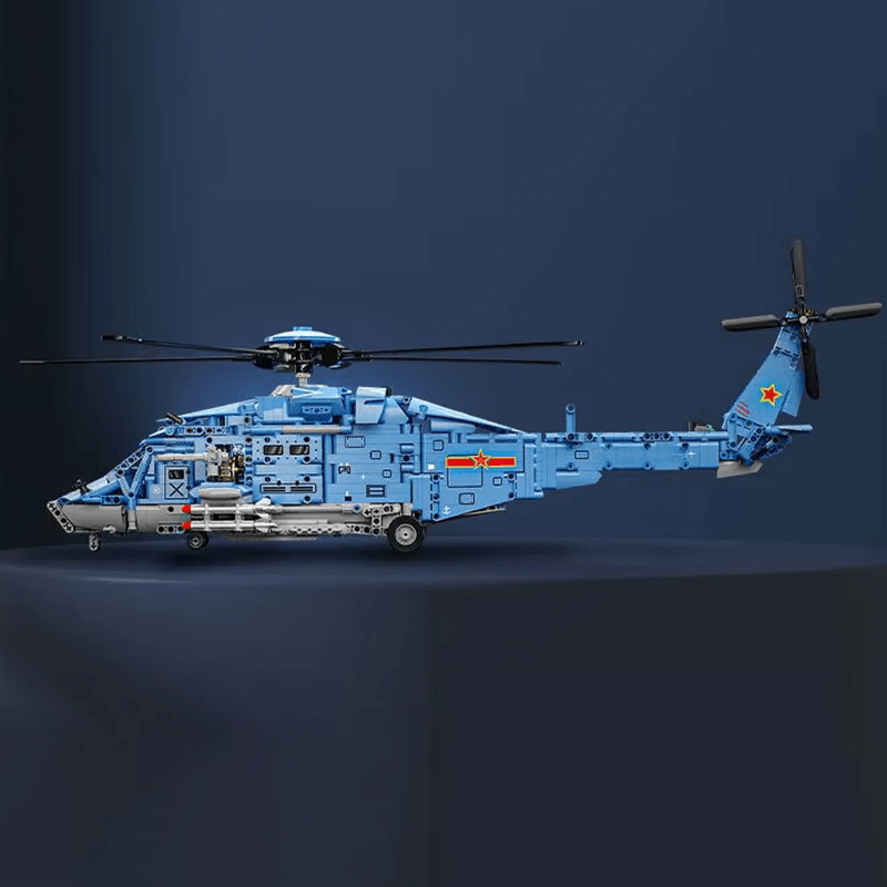 GOQI 3052 - Tactical Gunship Helicopter - vue 3 | Power Blockz