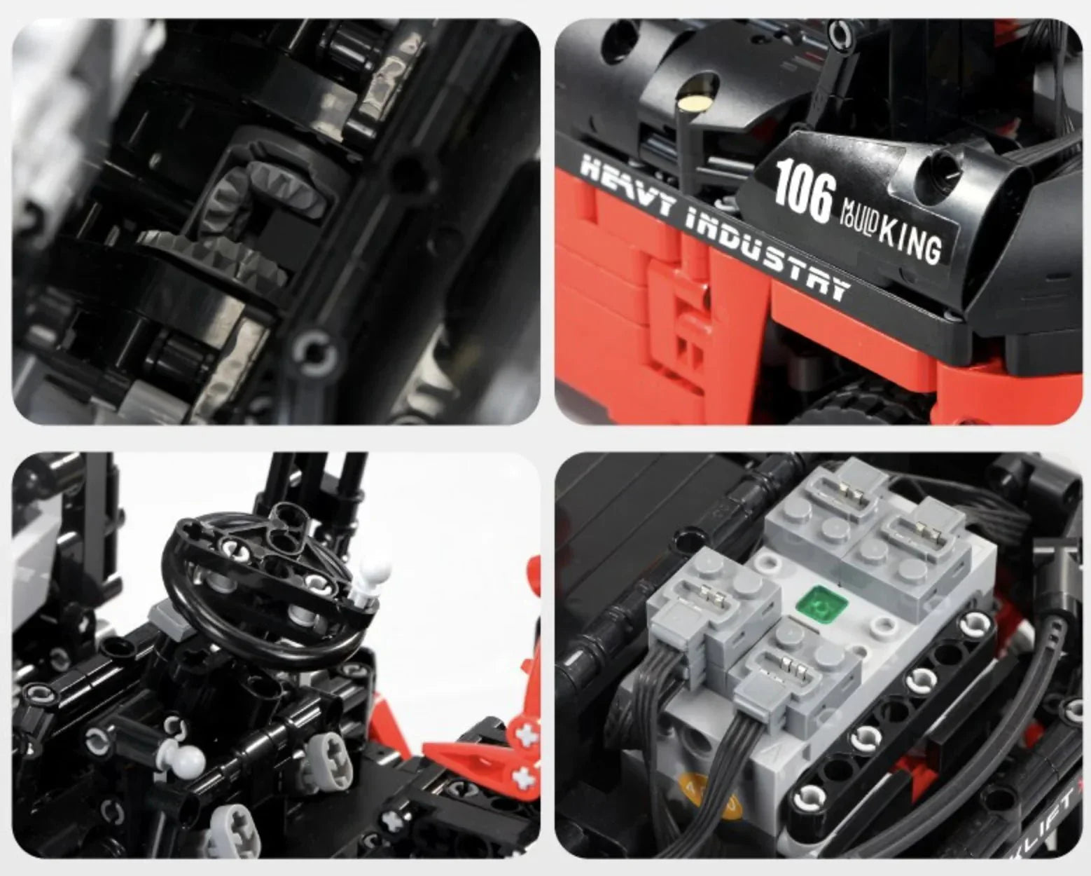 Wangzhi 9828 - RC Industrial Forklift - vue 12 | Power Blockz