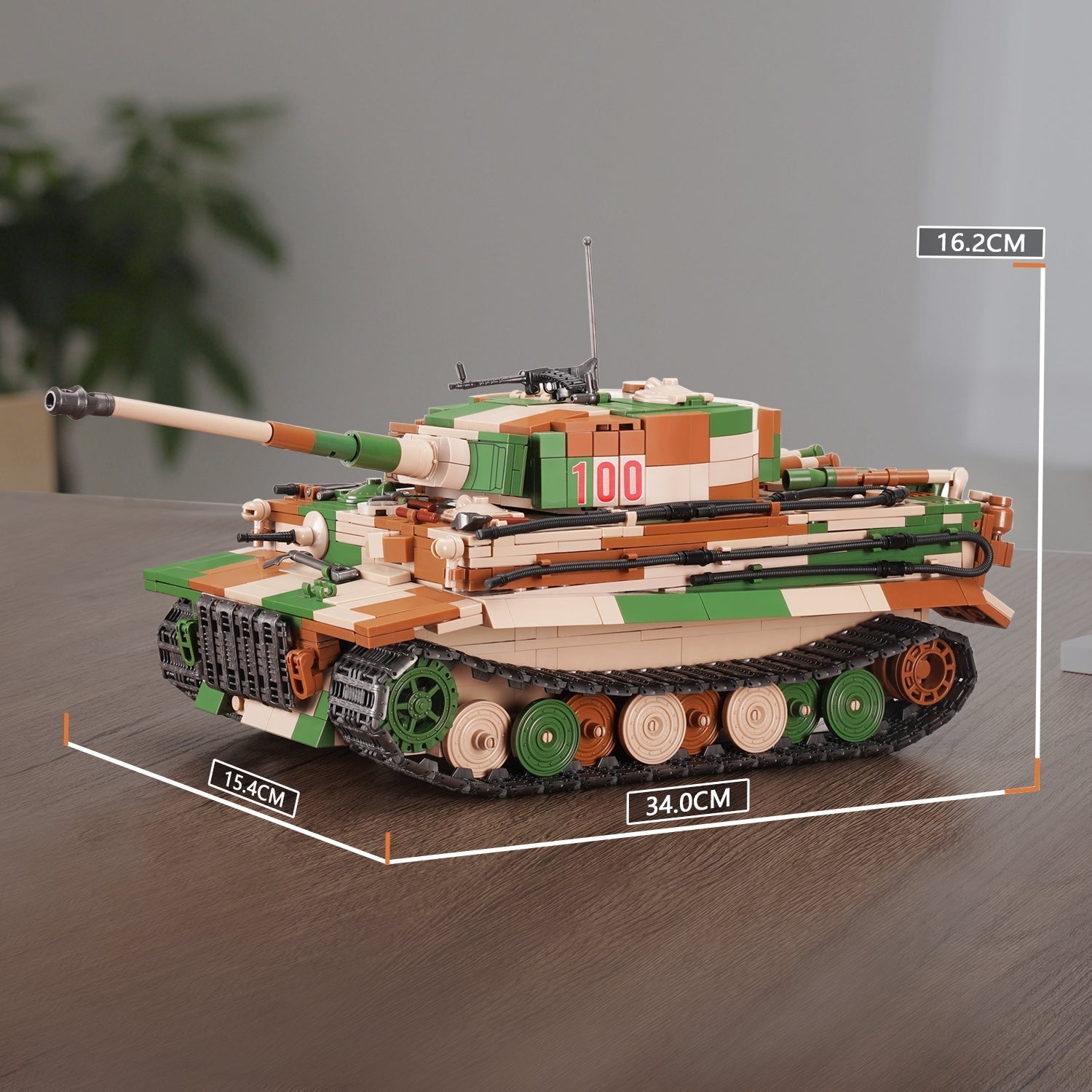Quanguan 100244 - Tiger I Tank - vue 5 | Power Blockz