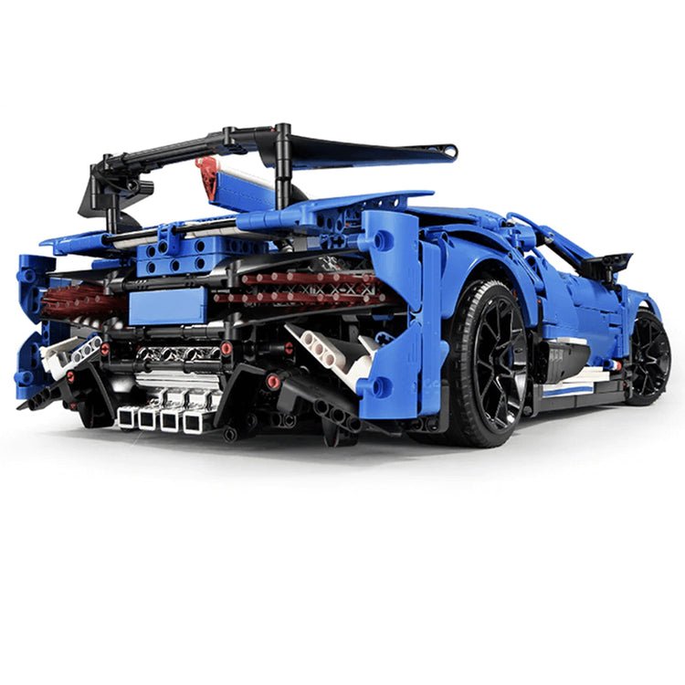 Mould King 13125 - Aerodynamic W16 Chiron Hyper Beast - vue 14 | Power Blockz