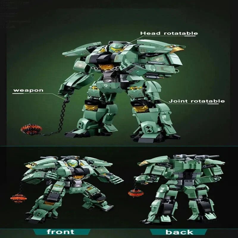 Transforming Mecha Robot Warrior Leader Bricks Toy - vue 2