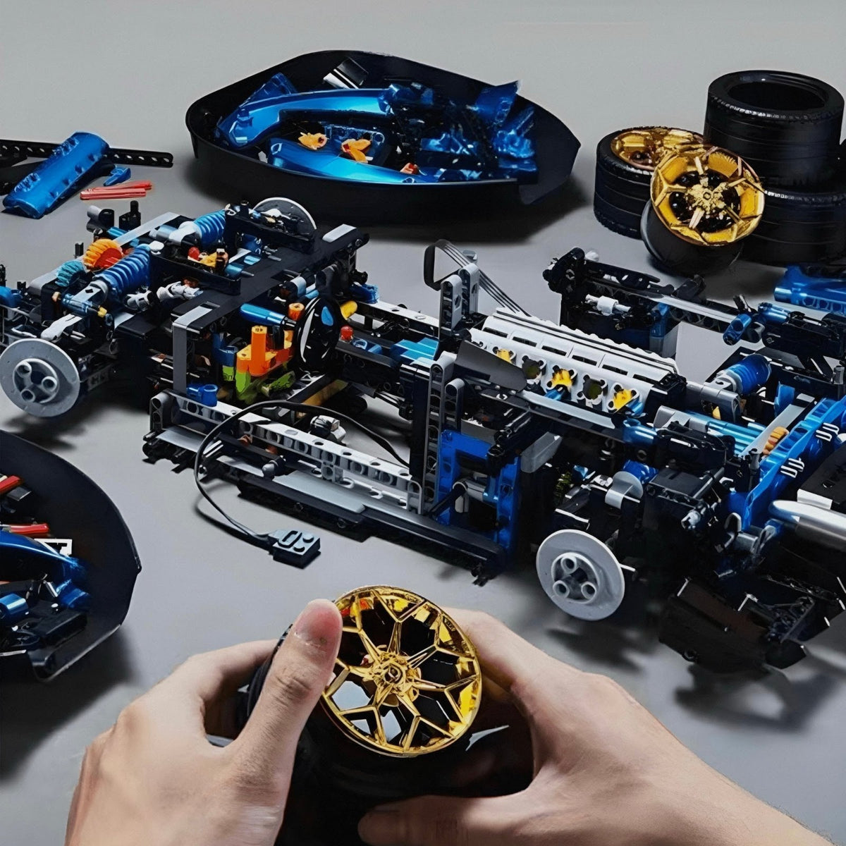 KBOX 10520 - Static Version - V12 Italian Bull Supercar - vue 4 | Power Blockz
