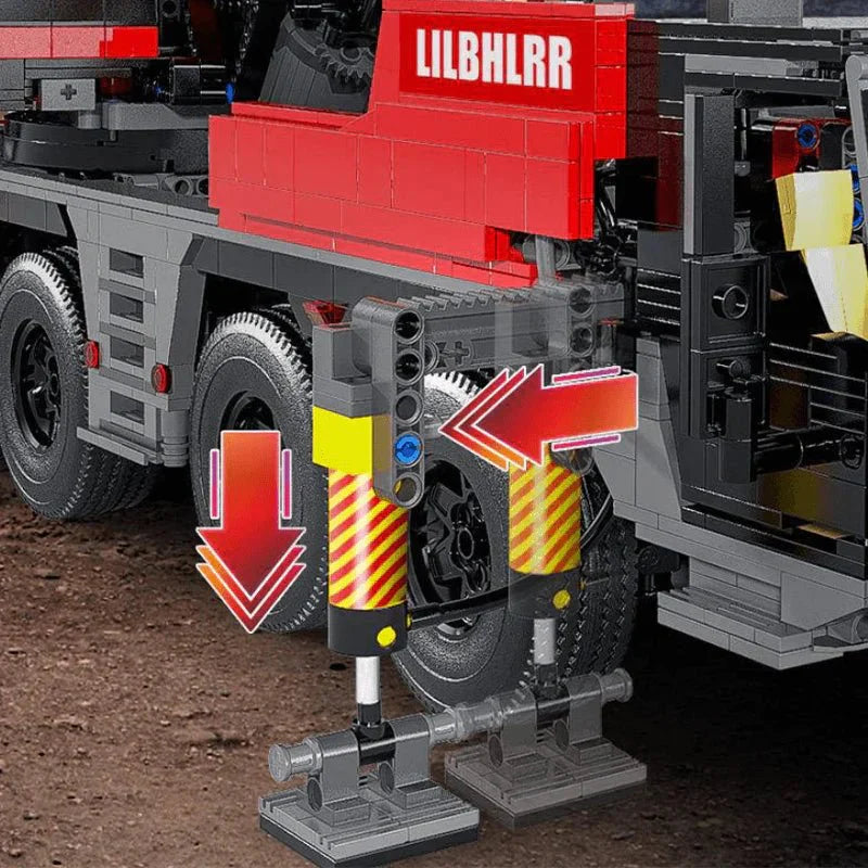 Mould King 17003 - RC Mobile Crane - vue 5 | Power Blockz