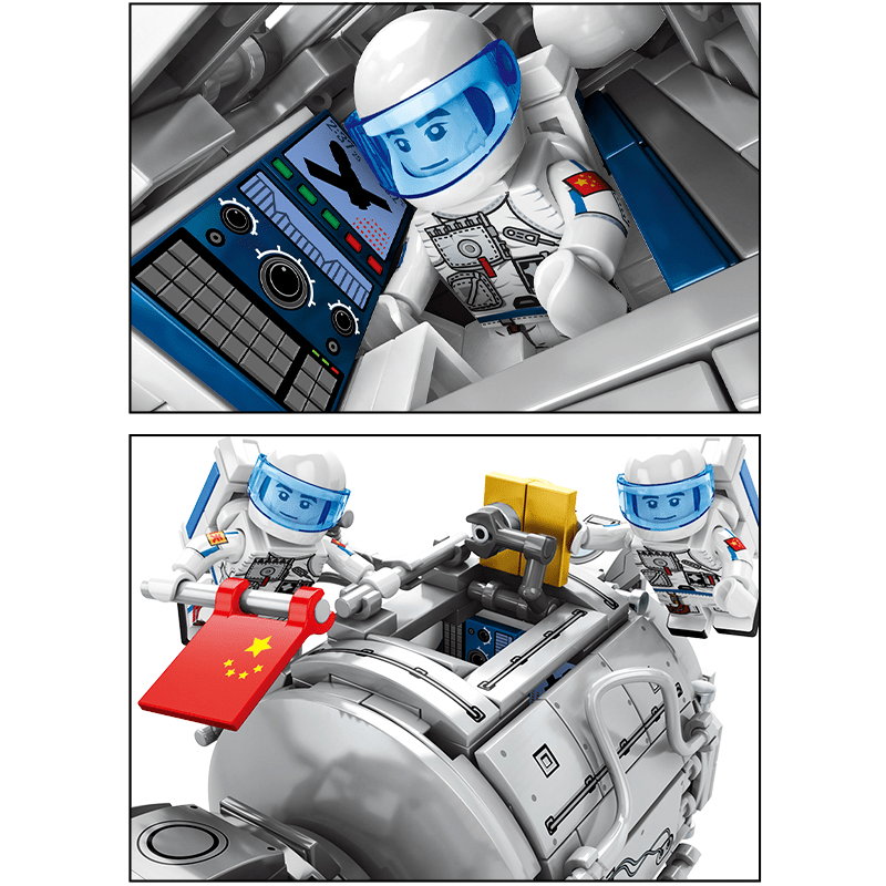 Sembo 203302 - Shenzhou 7 Spacecraft - vue 2 | Power Blockz