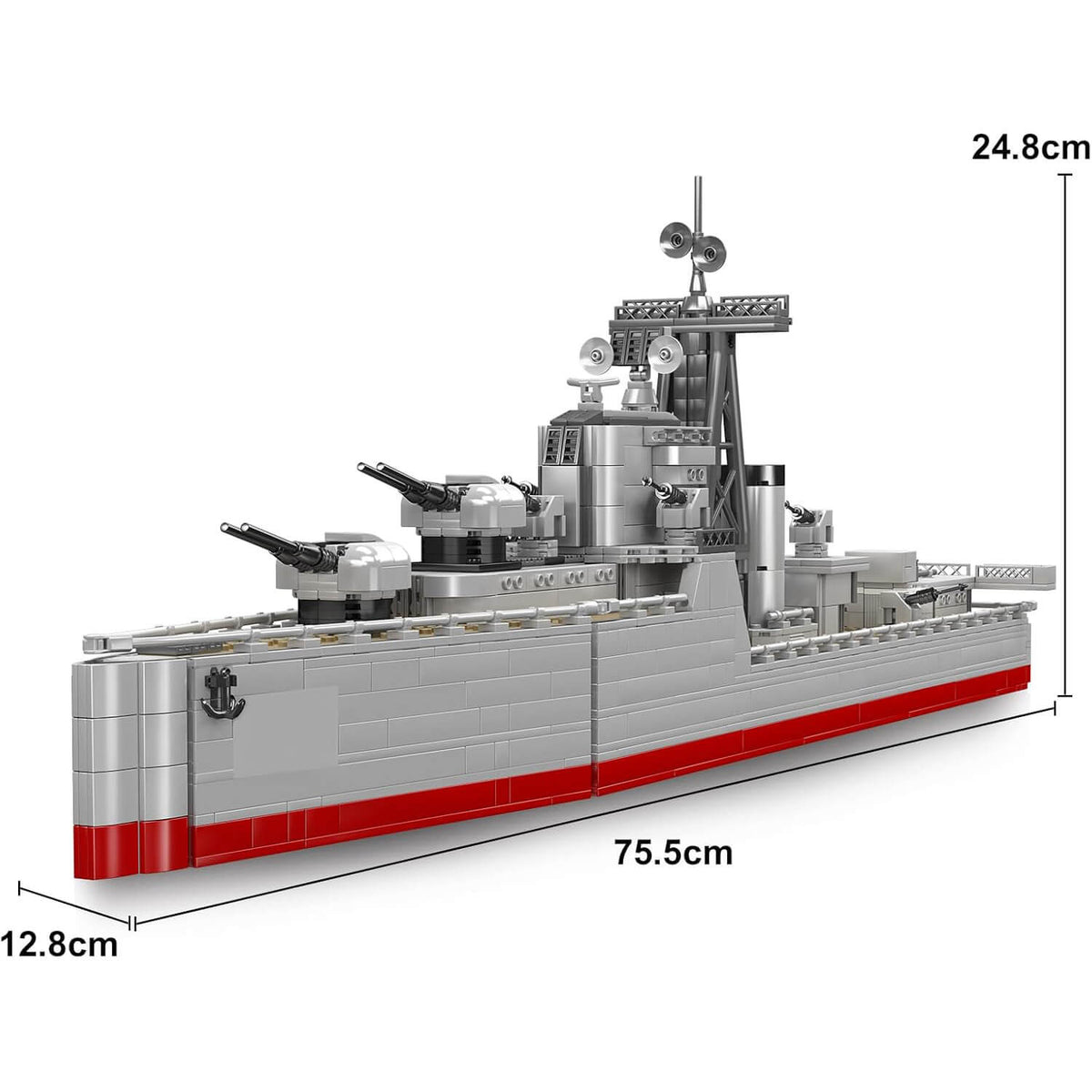 Mould King 10133 - A-Class Naval Destroyer - vue 5 | Power Blockz