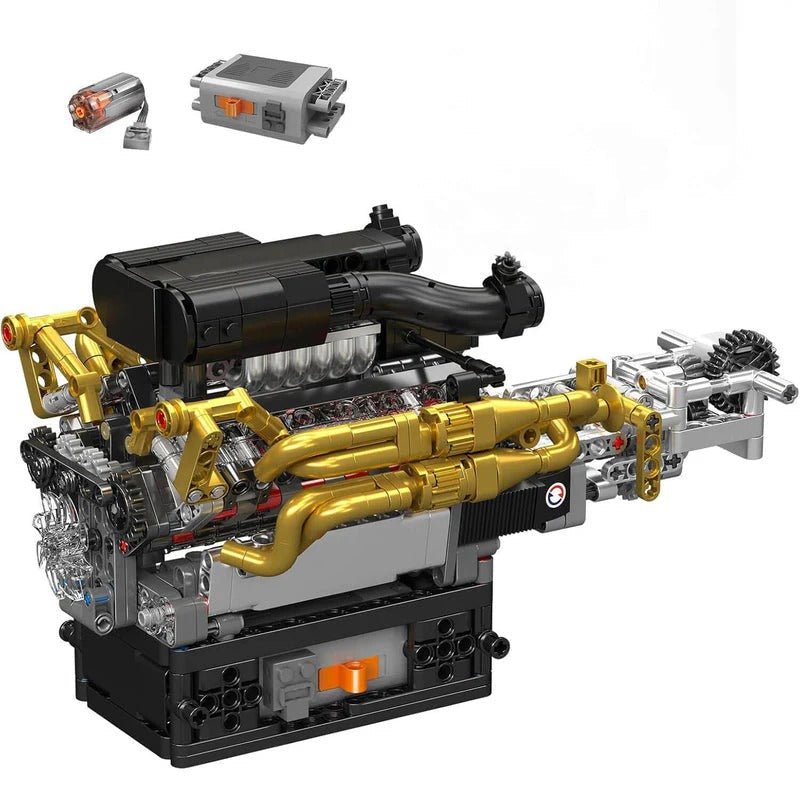 Mould King 10224 - 6.5L V12 N/A Valkyrie Engine Kit - vue 2 | Power Blockz