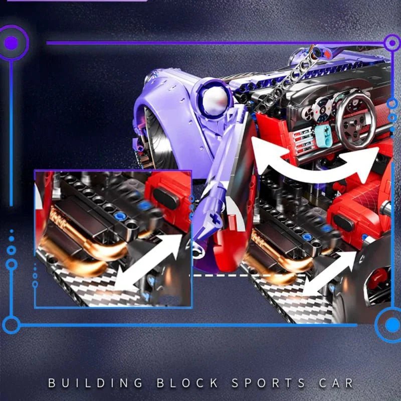 KBOX K-10544 - Static Version - Widebody 911 Retro Street Coupe - vue 2 | Power Blockz