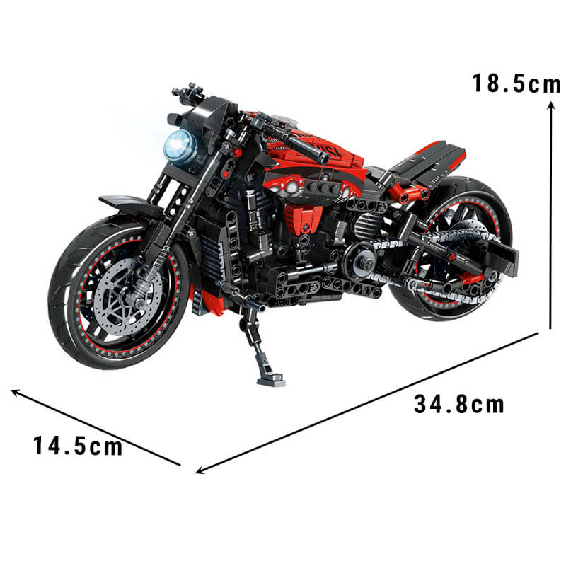 LEIBAO 8160 - Modern Cruiser Motorcycle - vue 7 | Power Blockz