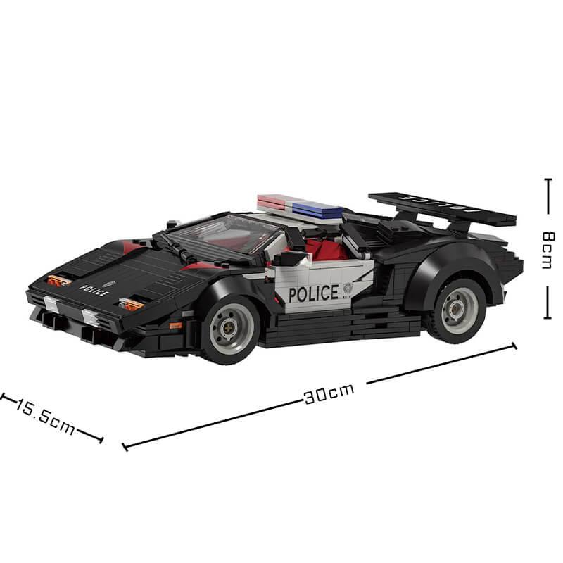 Jiestar66121 - Classic Italian Bull LP400 Interceptor - vue 5 | Power Blockz