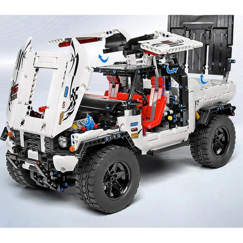 Mould King 18005 - 4x4 Custom Off-Roader - vue 7 | Power Blockz