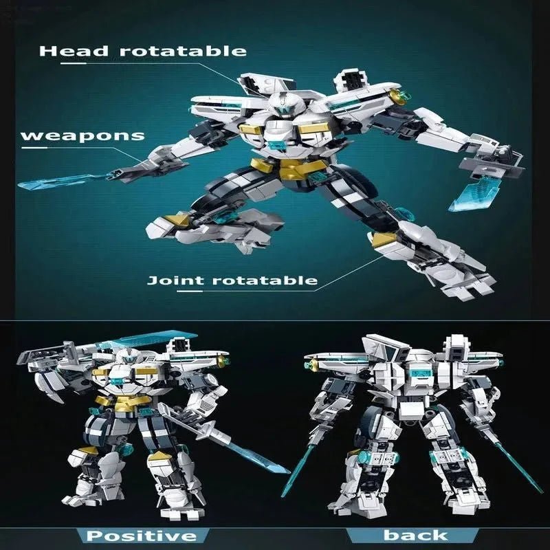 Super Transforming Mecha Robot Warrior Bricks Toy | 561pcs - Super Transforming Mecha Robot Warrior Bricks Toy - vue 2 | Power Blockz