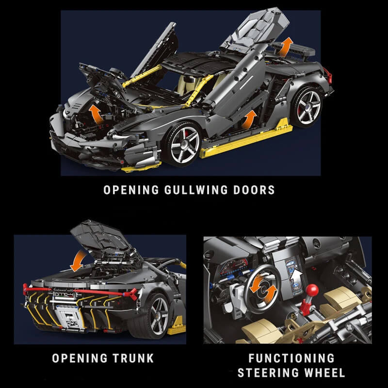 K1-1A - Black V12 Centenario Limited Edition - vue 4 | Power Blockz