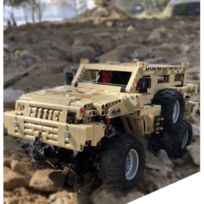 Mould King 13131 - Static Version - Military 4x4 Utility - vue 2 | Power Blockz